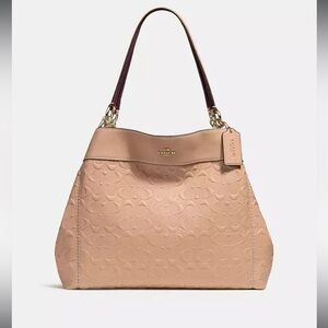 Coach lexy leather shoulder bag